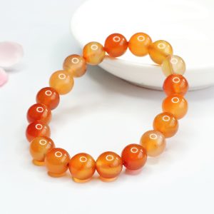 Agate Dragon Bracelet, Nine Purple Fire Fortune Beads, Five Elements Balance