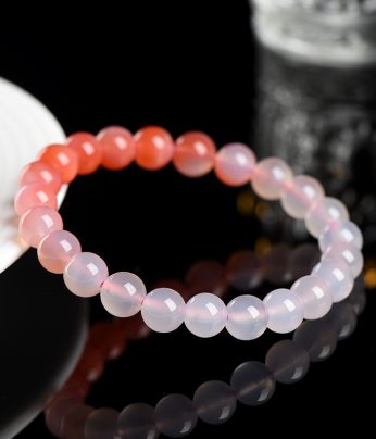 Earth Tone Agate Stone Bracelet - Yanyuan Natural Gradient Design