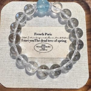Serene Clear Quartz Beads Bracelet - Minimalist Spiritual Jewelry for Women
