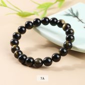 Golden Sheen Obsidian Bracelet