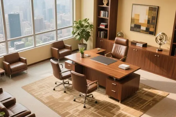 Office Desk Layout for North Americans with Five Elements Bracelet Pairing