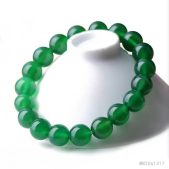 natural green chalcedony bracelet，agate bracelet