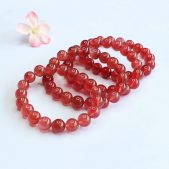 natural strawberry quartz bracelet