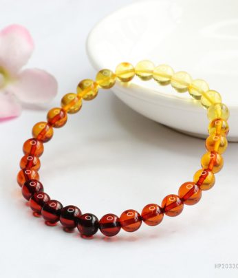 natural amber bracelet & ombré gradient jewelry