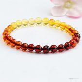 natural amber bracelet & ombré gradient jewelry