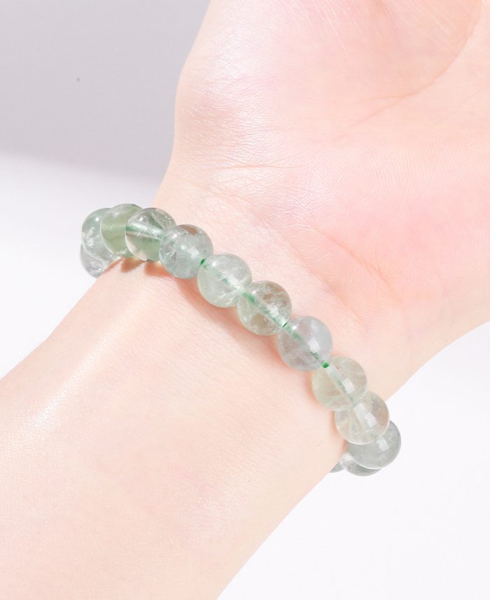 green fluorite beaded bracelet‌ unisex beaded bracelet‌