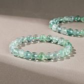 green fluorite beaded bracelet‌ unisex beaded bracelet‌