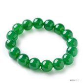 natural green chalcedony bracelet，agate bracelet