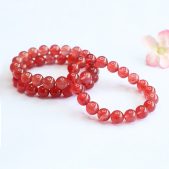 natural strawberry quartz bracelet