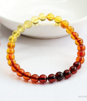 natural amber bracelet & ombré gradient jewelry