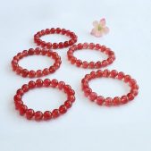 natural strawberry quartz bracelet