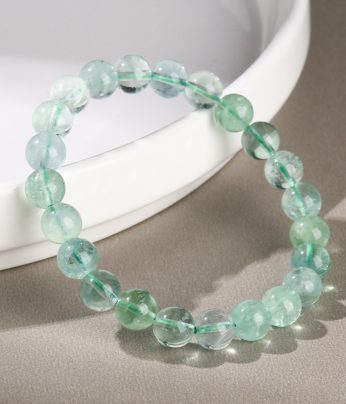 green fluorite beaded bracelet‌ unisex beaded bracelet‌